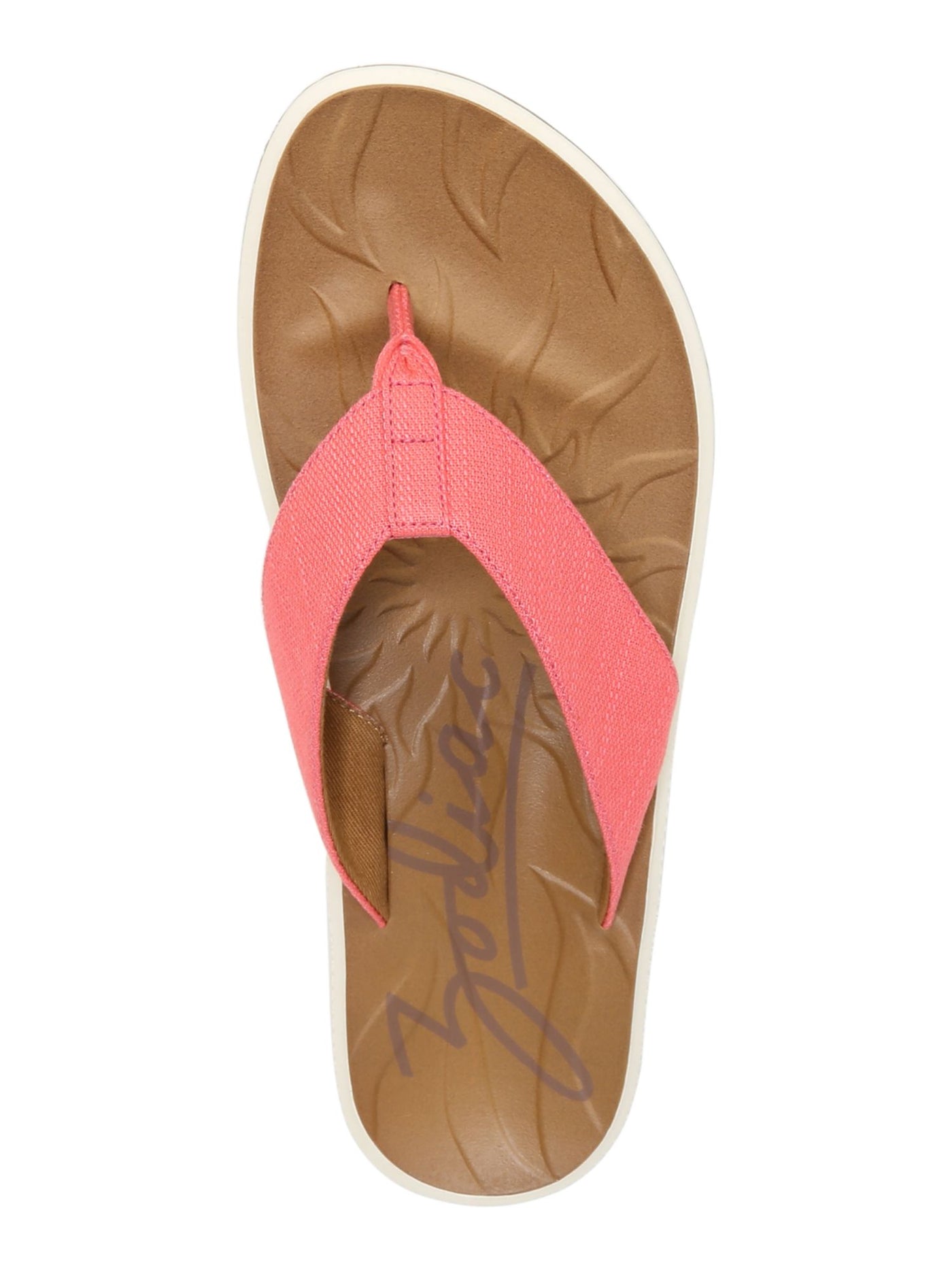 ZODIAC Womens Pink 1/2" Platform Comfort Sunny Round Toe Wedge Slip On Flip Flop Sandal 8 M