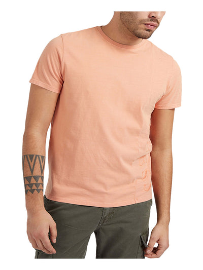 GUESS Mens Orange Short Sleeve Slim Fit T-Shirt XXL