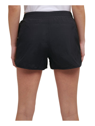 TOMMY HILFIGER SPORT Womens Black Stretch Logo Graphic Active Wear Shorts XS