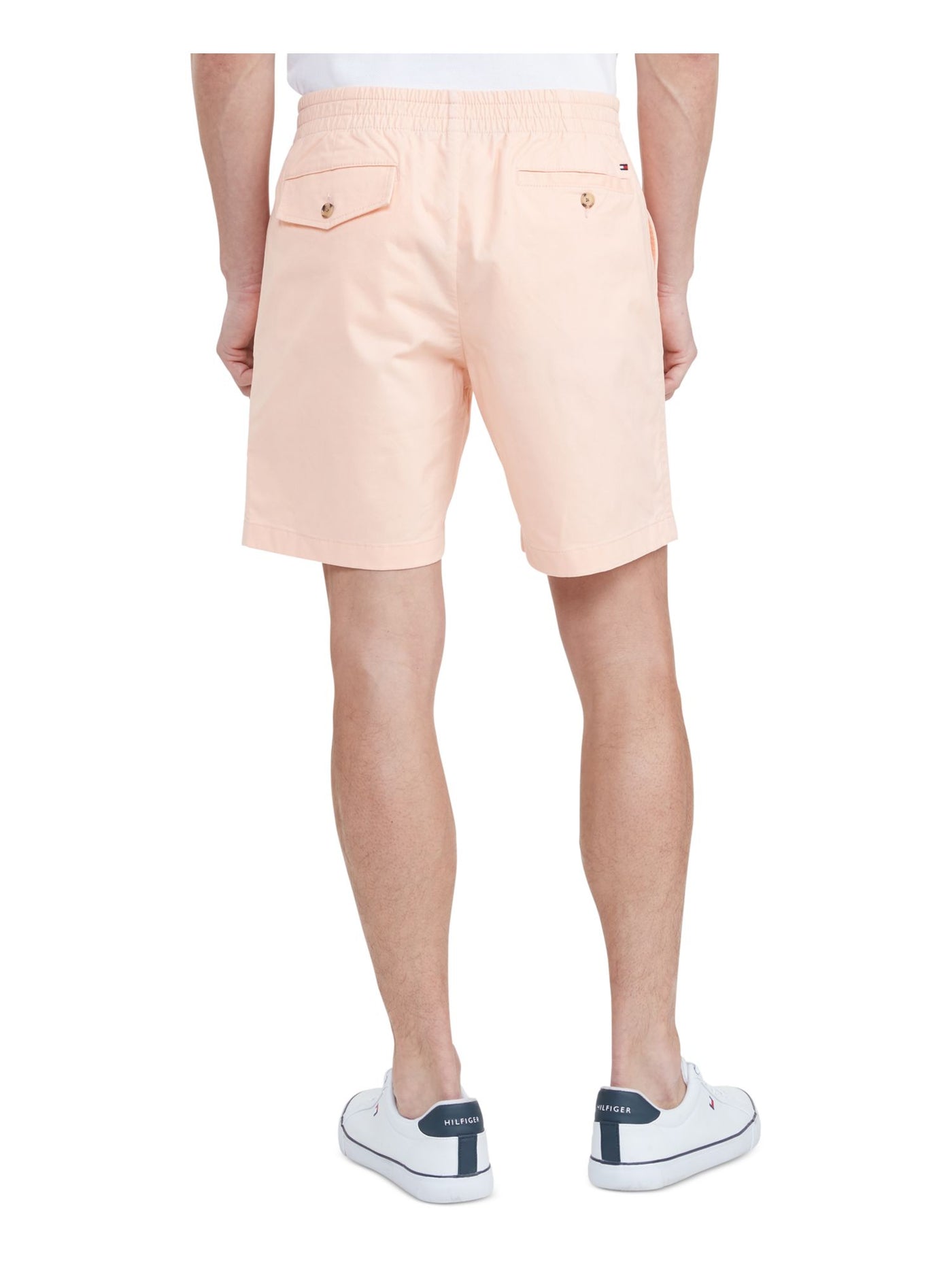 TOMMY HILFIGER Mens Theo Pink Expandable Waist Straight Leg Classic Fit Stretch Shorts XXL