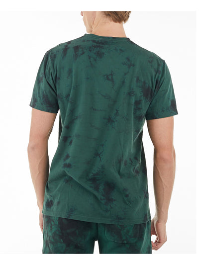 NANA JUDY Mens The Club T-shirt Green Tie Dye Short Sleeve Cotton T-Shirt XL