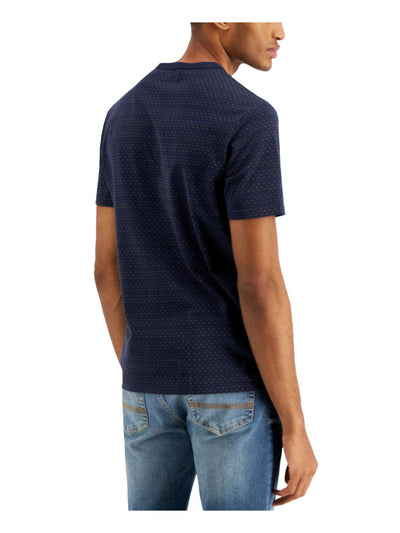 JUNK FOOD Mens Pacino Navy Lightweight, Pocket Short Sleeve Classic Fit Stretch T-Shirt S
