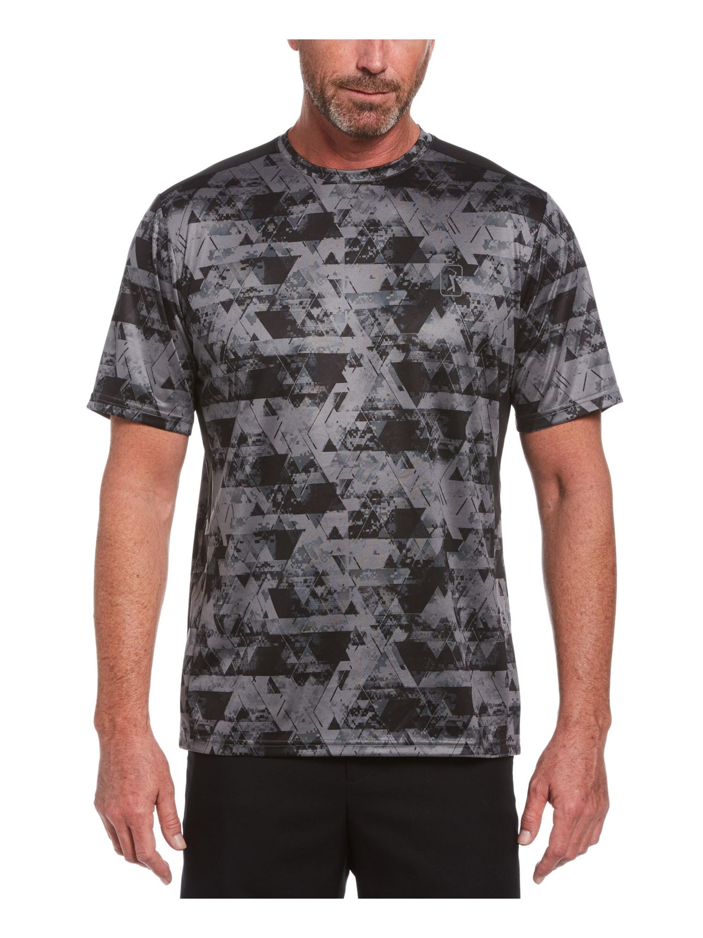 HYBRID APPAREL Mens Gray Geometric Casual Shirt M