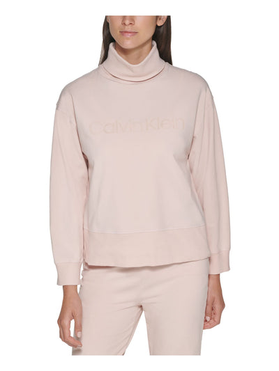 CALVIN KLEIN Womens Pink Logo Graphic Sweatshirt XL