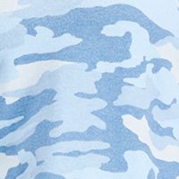 STYLE & COMPANY Womens Light Blue Stretch Camouflage Long Sleeve V Neck Sweater