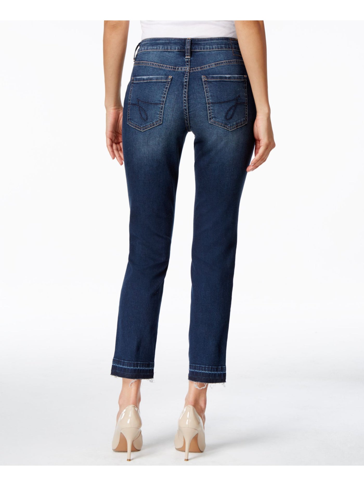 JAG Womens Blue Cuffed Jeans Size: S
