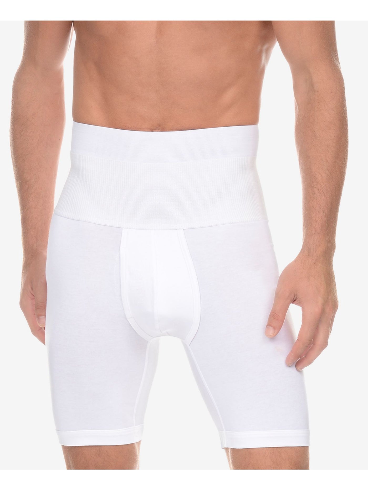 2(X)IST Intimates White High Rise Compression Form Boxer Brief S