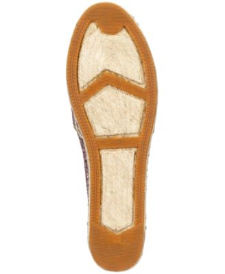KATE SPADE NEW YORK Womens Beige Glitter Linds Round Toe Platform Slip On Leather Espadrille Shoes M