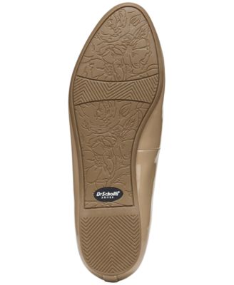 DR SCHOLLS Womens Beige Removable Insole Cushioned Odor Control Giorgie Almond Toe Slip On Ballet Flats M