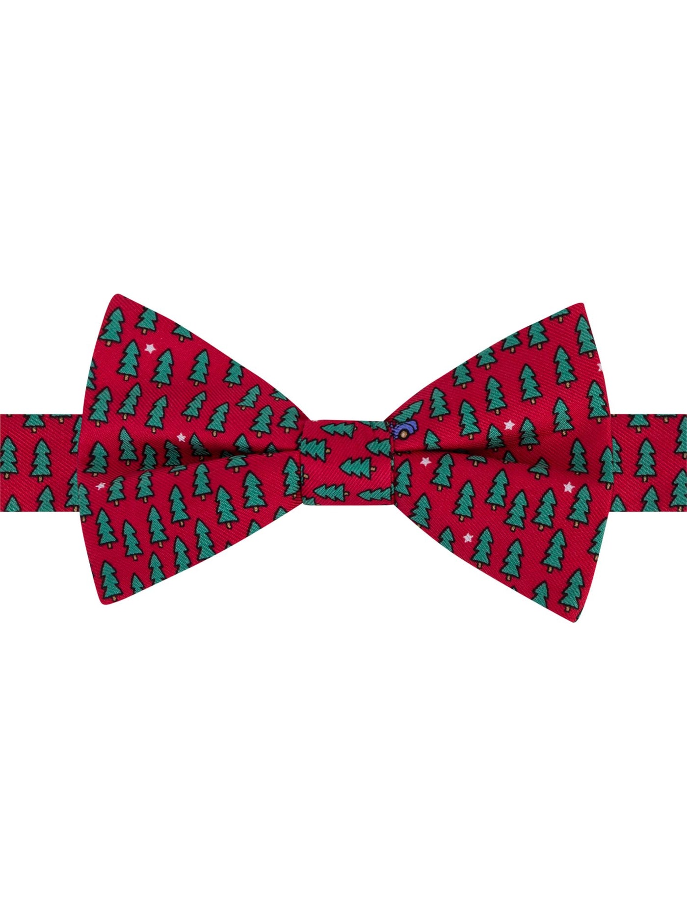 TOMMY HILFIGER Mens Red Novelty Print Christmas Silk Bow Tie