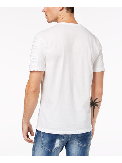 INC Mens White Short Sleeve Casual Shirt 2XL Tall