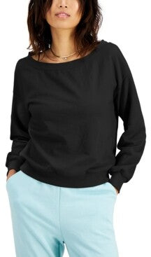 INC Womens Black Short Length Sweatshirt Size: 2XL